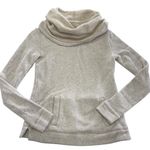 J.Crew Sweater Womens XS Petite Beige Cowl Funnel Neck Kangaroo Pocket E0856 Photo 0