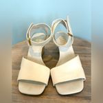 Franco Sarto Sami an adjustable 3 inch wedge white sandal size 8.5 Photo 1