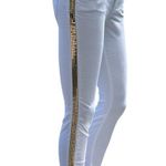 Versace Collection Skinny white with gold studs jeans sz 24 Photo 2