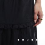 Monki NWT  Black Tiered Maxi Skirt with Ruffle Details, Size M Photo 3