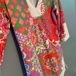 Jude Connally Printed Colorful Nylon Dress Photo 7