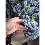 RQT Woman L Quilted Jacket Y2K Boho Floral Paisley Zip Jacket Cottagecore Size L Photo 5