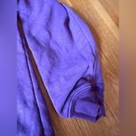 Blair Vintage 1980s Purple Floral Quarter Zip Sweatshirt, Size Medium Photo 3