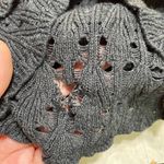 Vintage America Blues Crochet Blue Sweater Size Large Blue Size M Photo 3