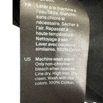 COS 100% Cotton V-Neck T-Shirt Black Size Small Photo 8