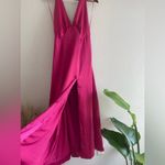 Free People  Dance Till Dawn Dress Satin Halter Open Back Strangelove Sz L Photo 3