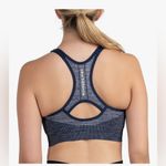 New Balance NB NEW Seamless Large Padded Black Sports Bra Workout Yoga Top Photo 5