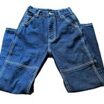 Brandy Melville  Ariana Dark Wash Cargo Pants Photo 0