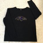 NFL RAVENS SUPER BLING, Soft inner fleece, Thumbhole BLING SWEATSHIRT Photo 0