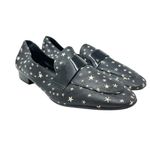 Diane Von Furstenberg ‎ Lafayette Star Leather Loafers Black Size US 9.5 Photo 3