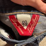 Lucky Brand Dark Blue Straight Leg Raw Hem Jeans- Size 00 Photo 2