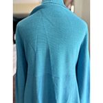 Eileen Fisher  Wool Long Cardigan Sz M Open Front Duster Lightweight Italian Yarn Photo 4