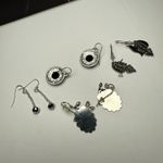 Dangle Drop Pierced Earrings Lot Of 4 Silver Tone Dragonfly Hummingbird Etc Photo 7