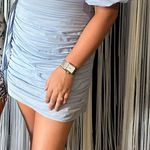 The Pants Store Blue ruched dress Photo 1