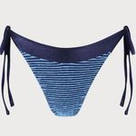 BERLOOK Textured Frill Tie Bikini Bottom ONLY 02 Blue Size M Photo 5
