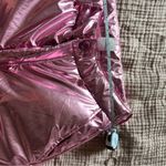 iHeartRaves  Babycakes Metallic Pink Puffer Snow Pants Mid Rise Flared S Photo 9