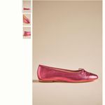 Maeve Anthropologie The Sabina Genuine Leather Ballet Flats Photo 3