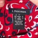 J Peterman red paisley Jacobean 2 corduroy long riding skirt Red Photo 1