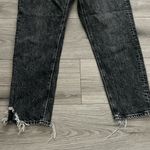 American Eagle Crossover Waist High Rise Mom Jeans | Distressed Black | 4 Short Photo 6