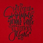 Gildan Christmas Holiday Womens X-Large Red T-Shirt Crew Neck Short Sleeve Stretch Photo 1