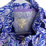 Lilly Pulitzer Serena Full Zip Jacket Coco Safari Lilac Verbena size XL Blue Photo 3
