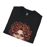 Handmade  Glam N Budget Medusa Tee Black Graphic T-Shirt Women's M Photo 1