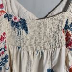 Free People Francesca Floral Print Mini Dress Women's Medium Warm Ivory Boho NWT Photo 12