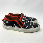 Givenchy ‎ Black Leather White Star Red Trim Low Top Skater Sneakers Size 36 US 6 Photo 4
