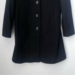 Anne Klein  Women's 100% Wool Black Coat Size 12 Photo 2