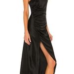 Retrofête Retrofete Sab Dress Black Maxi Halter Satin Size Small NWT Sleeveless Photo 1