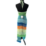 NWT! PQ Swim Daria Cover Up Crochet Festival Dress in Emerald Bay Photo 9