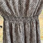 WAYF Dede x Emily Leopard Print Pleated Long Sleeve Mini Dress Size XS Photo 5