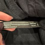 Free People  Black Textured Linen Jacket Photo 6