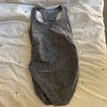 Beyond Yoga Spacedye Bases Covered maternity tank top gray heather ruched sides Size L Photo 1