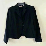 Valerie Stevens Valerie‎ Stevens Separates Blazer Padded Shoulder Womens Size 4 Petite Black Photo 0