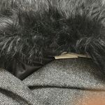 ZARA Black/Gray Removable Faux Fur Collar Blazer/Jacket(Size Medium) Photo 10