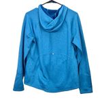 LL‎ Bean Teal Fleece Hoodie Jacket Full Zip Pockets Size MEDIUM Purple Photo 4