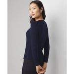 White House | Black Market Officer Blue Navy Cashmere Blend Crew Sweater Small Photo 1