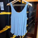 Mikey & Joey  Teal Blue Sleeveless Flowy Tank Top Size XL Photo 3