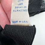 VINTAGE black lace push up bra made in the USA adjustable classic size 38B Photo 5