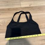 Athleta ribbed Strappy back sports bra black size medium Photo 5