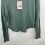 belle du jour  Green Cropped Long Sleeve fuzzy sweater size Small Photo 2