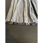 Cloth & Stone Striped Linen Blend Romper Medium Lagenlook Comfort Raw Hem Photo 4