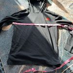 Adidas  Long Sleeve Hoodie Women’s XS Black Rainbow Logo Sleeve Cotton Pullover Photo 11