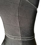 ZARA  Knit Ribbed Mini Dress Size S Black with Criss Cross Back Straps Photo 11