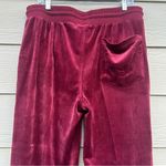 True Religion Velour Track Suit Womens Sz XL Burgundy Zip Up Retro Streetwear Photo 4