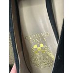 Vince Camuto Black Giuliann Suede Buckle Detail Mid Block Heel Pumps Size 9/39 Photo 3