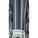 Vince Camuto  Sleeveless Asymmetrical Hem Striped
Dress Size XXL Photo 2