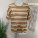 American Eagle • striped lettuce edge tee Photo 1