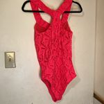 Aerie Vibrant Aire Pink Lace Bodysuit size M Photo 2